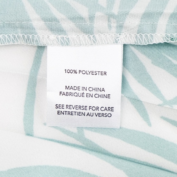 NWT Milly Irene Oversized Palm Print Dress Pleated Asymmetric Green - Size 2 XS - Picture 13 of 14